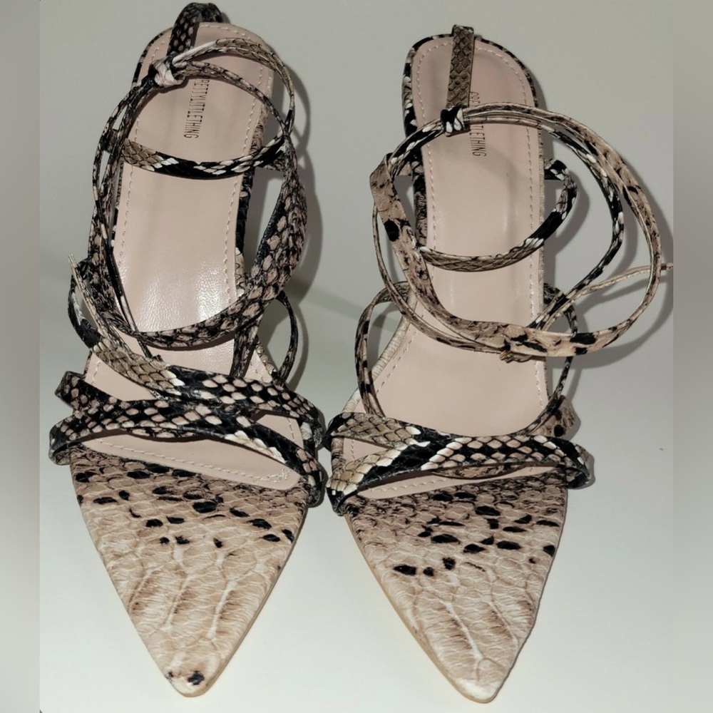 PTL Snake Skin Heels